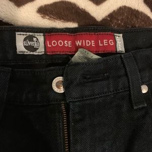 LEVIS  Silver Tab wide leg black